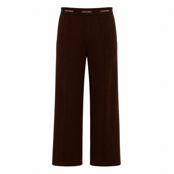 Calvin Klein Pantalons Brun - Pantalon de jogging jambes larges avec ceinture logote - S - Ref 90 €